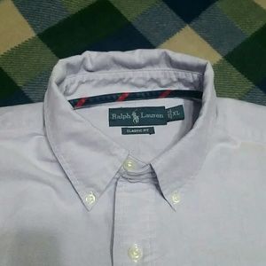 Ralph Lauren Men's Button Down Shirt Purple Xl